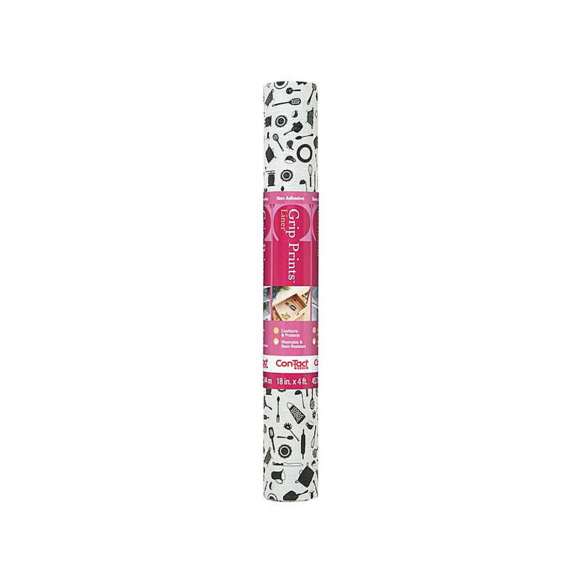 Con-Tact 04F-C7HV6-06 Grip Prints 4 ft. L x 18 in. W Cucina Non-Adhesive Shelf Liner