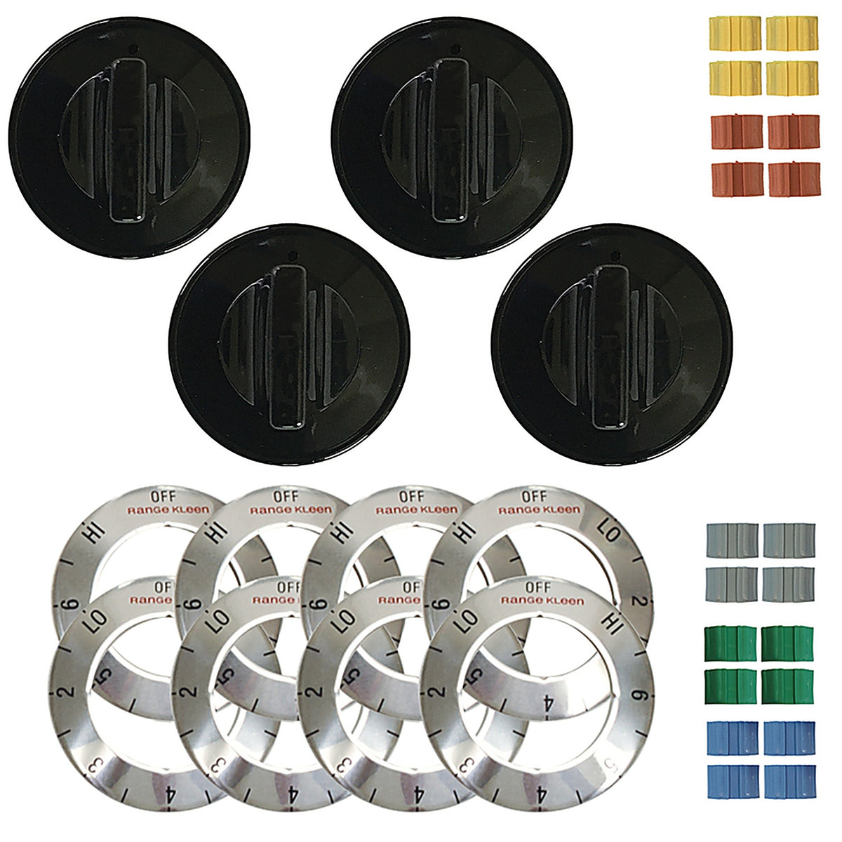 Range Kleen 8114 Plastic Replacement Knob Kit