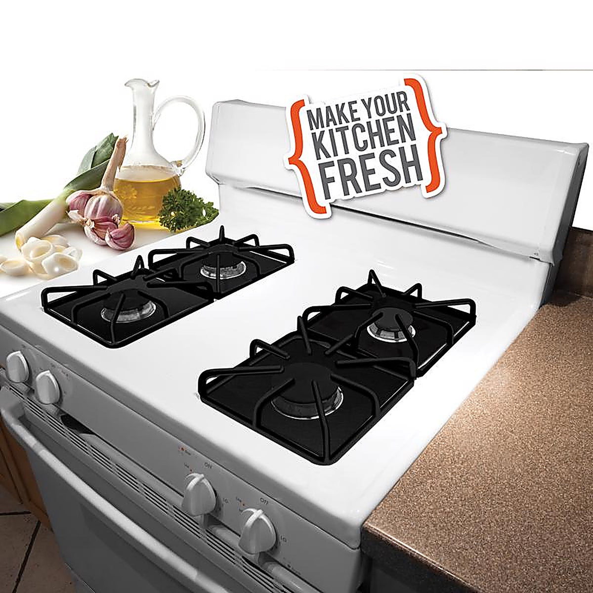 Range Kleen - 672S - Plastic Stovetop Liners 12.62 In. W X 12.62 In. L