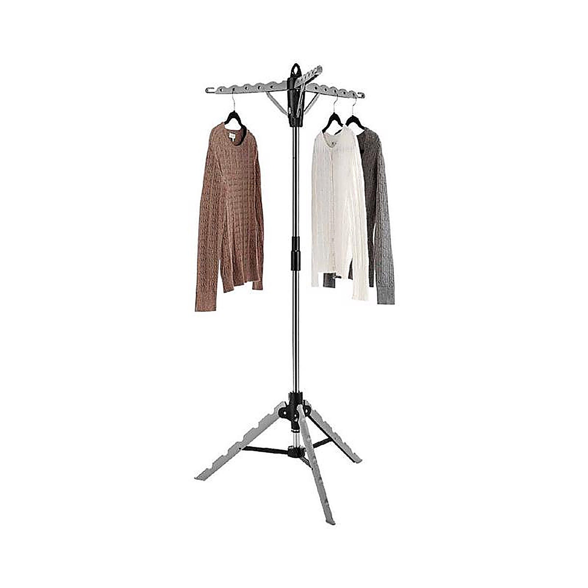 Whitmor 6036-3870 64.5 in. H X 28 in. W X 28 in. D Stainless Steel Tripod Collapsible Clothes Drying Rack