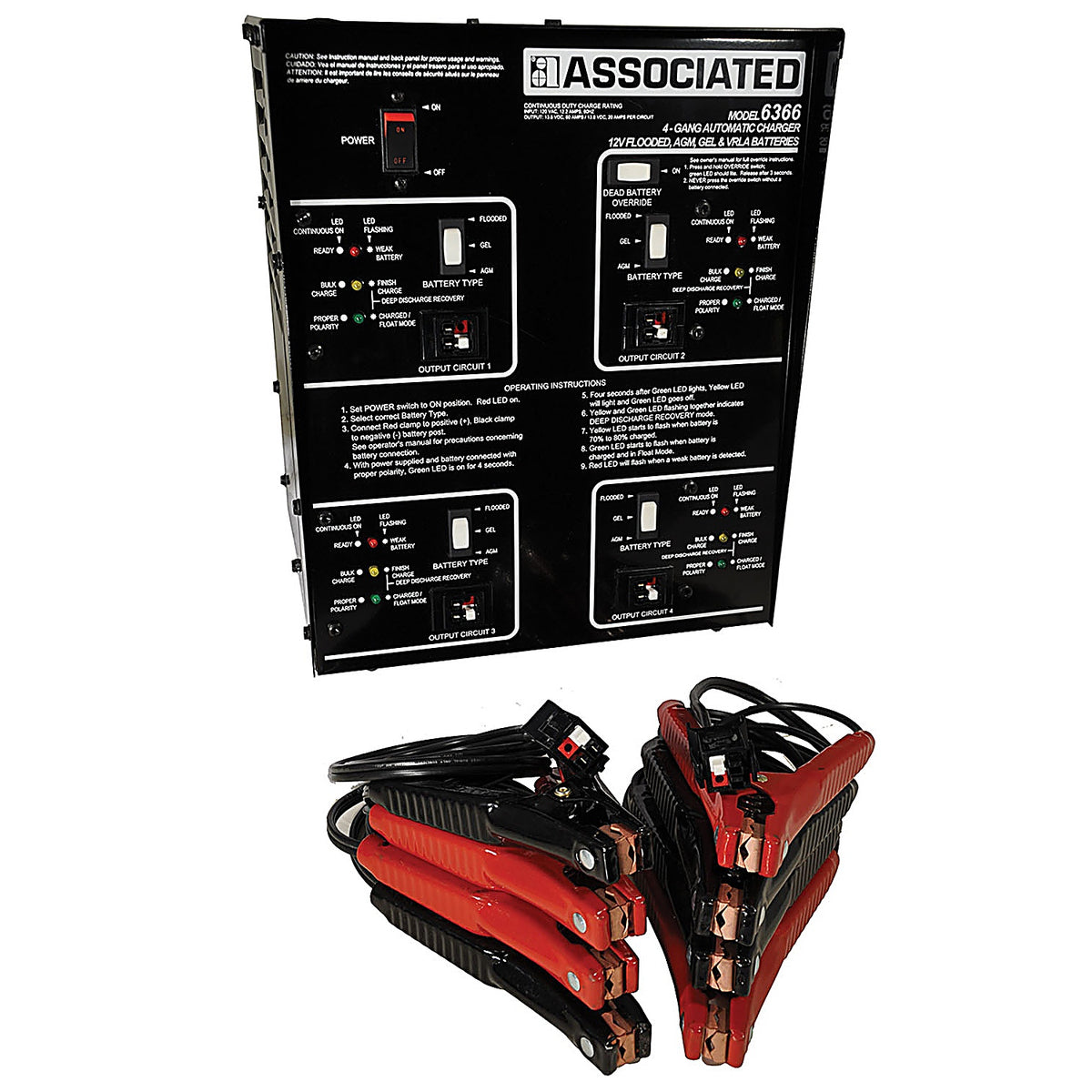 Associated Auto Equipment - 6366 - 4 X 20 Gang Charger