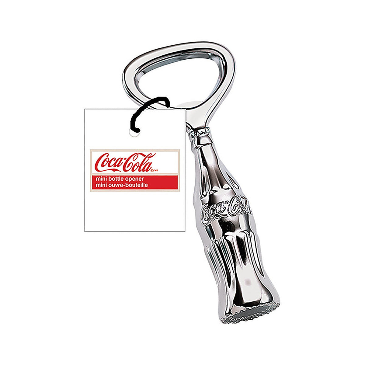 Tablecraft - CC317HT - Coca-Cola Chrome Silver Metal Manual Bottle Opener