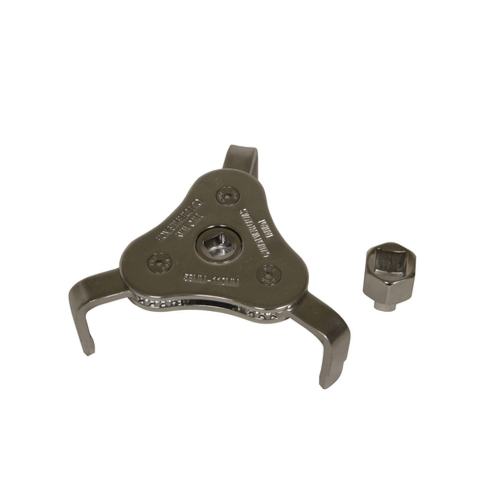 Lisle 63850 58-110MM 3 Jaw Filter Wrench with Adapter