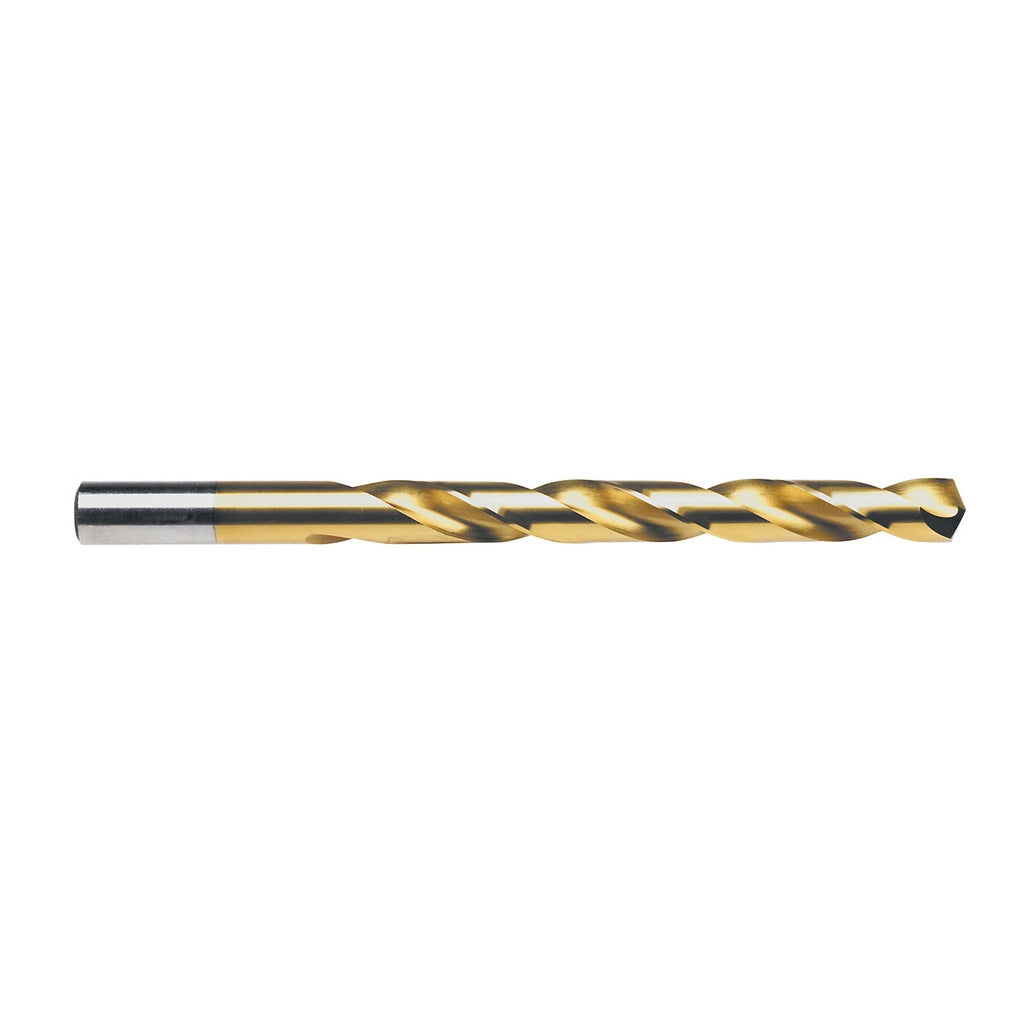 Irwin Hanson 63916 1/4in. Titanium Nitride Coated High Speed Steel Fractional Straight Shank Jobber Length Drill Bit