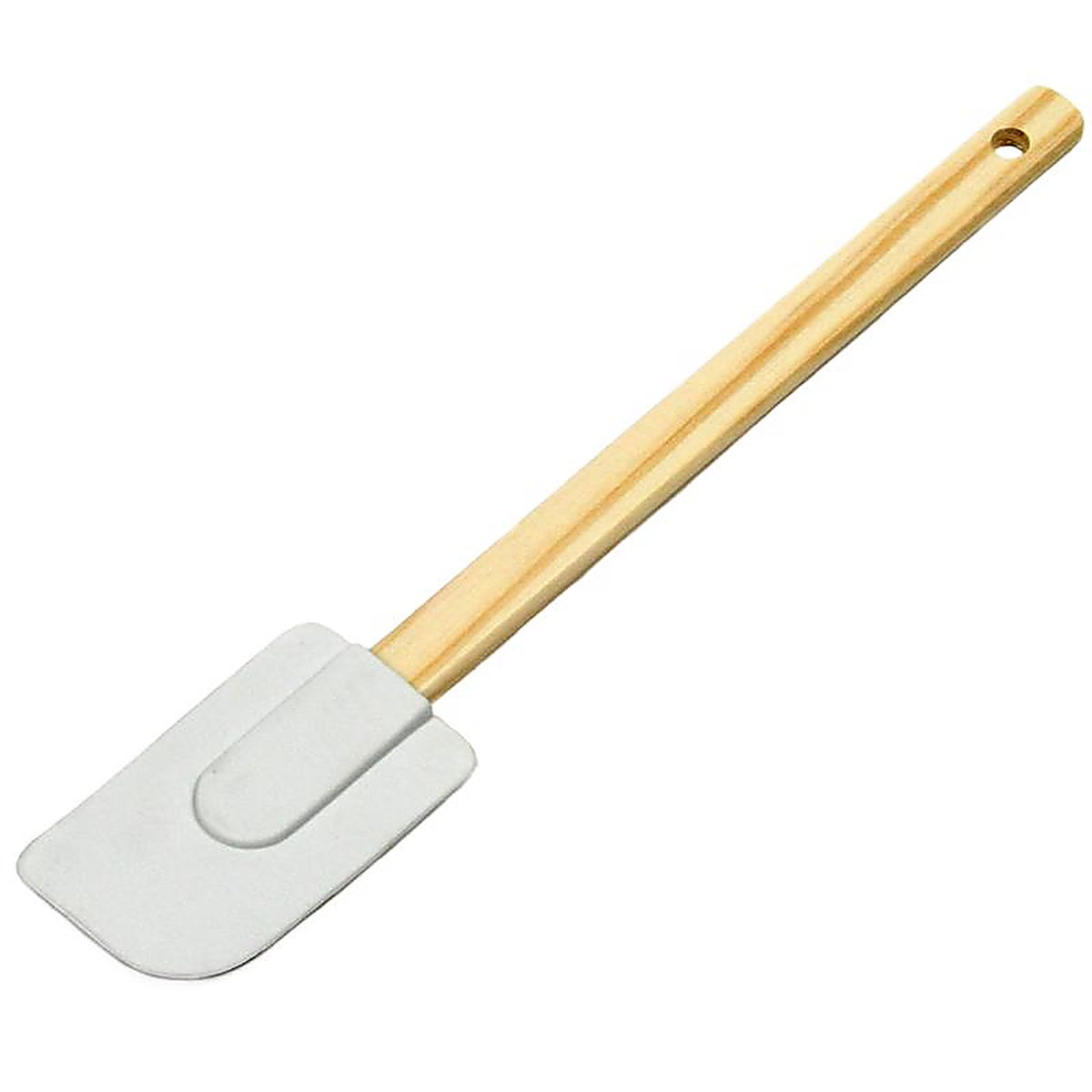 Chef Craft - 20632 - White and Brown Silicone/Wood Spatula