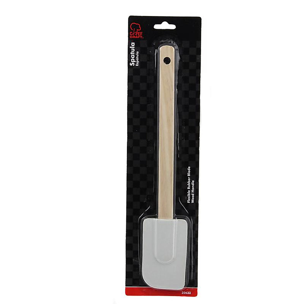 Chef Craft - 20632 - White and Brown Silicone/Wood Spatula