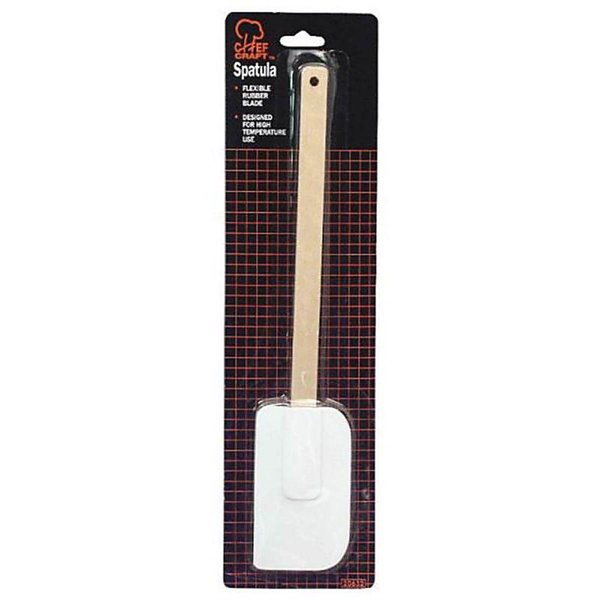 Chef Craft - 20632 - White and Brown Silicone/Wood Spatula