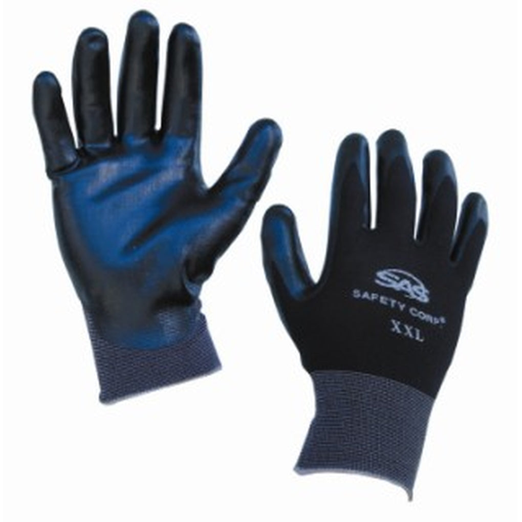 SAS Safety 640-1911 PAWS NITRILE COATED GLOVE XX-Large