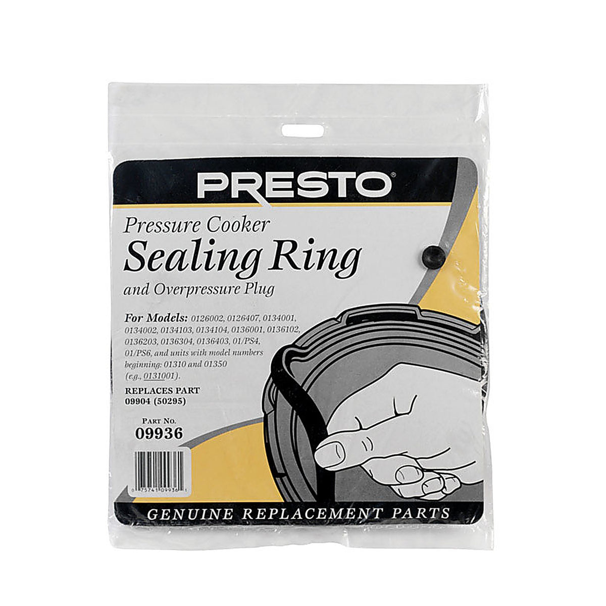 Presto 09936 Rubber Pressure Cooker Sealing Ring 6 qt