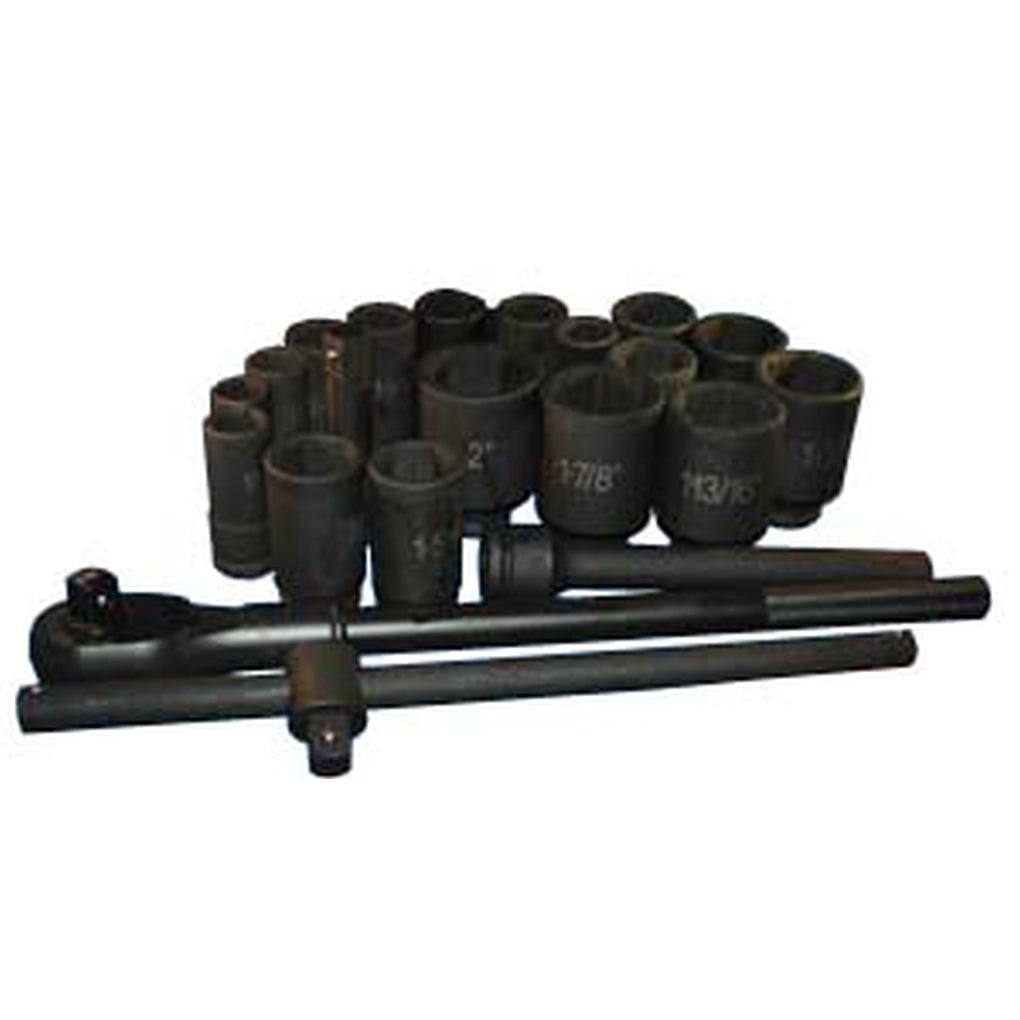 ATD - 6405 - 22 Piece 3/4 Inch Drive 6 Point SAE Deep Impact Socket Set