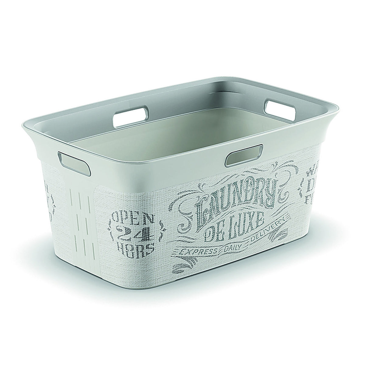 KIS - 243152 - Gray Plastic Laundry Basket