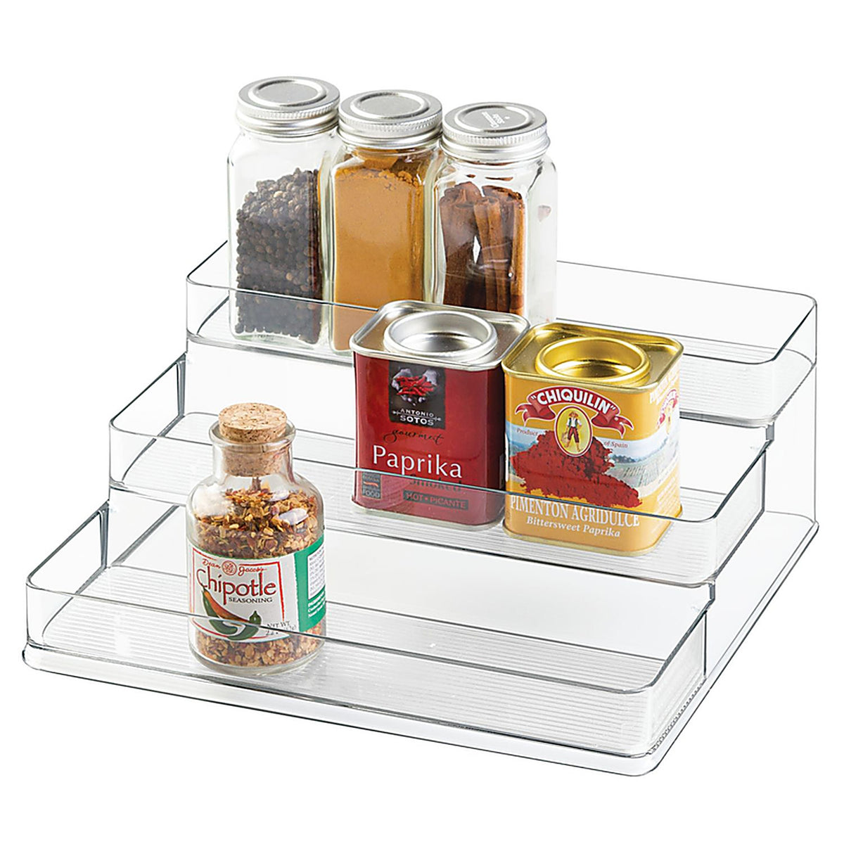 InterDesign 62130 Linus 4 in. H x 10 in. W x 9-3/16 in. L Clear Spice Organizer