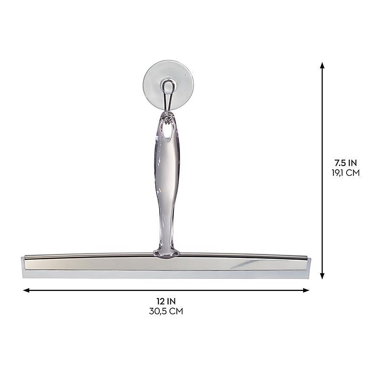 Idesign - 58740 - Zia 12 In. Stainless Steel Shower Squeegee