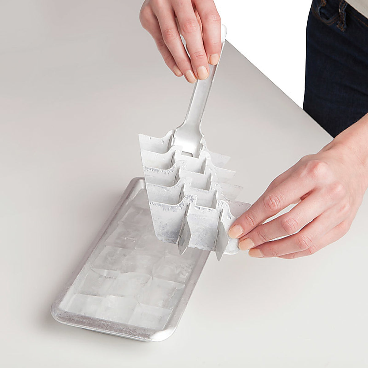 Harold Import 93251 4 in. W X 11 in. L Silver Aluminum Ice Cube Tray 6.5 oz