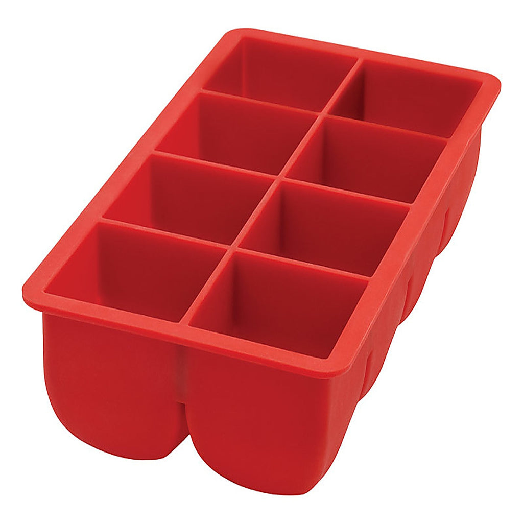 Harold Import 43748 4.5 in. W X 8.5 in. L Red Silicone Ice Cube Tray 8 cubes