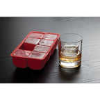 Harold Import 43748 4.5 in. W X 8.5 in. L Red Silicone Ice Cube Tray 8 cubes
