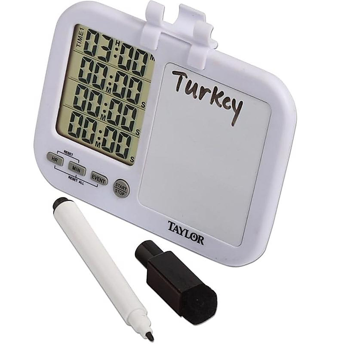 Taylor 5849 Digital Plastic Timer with Whiteboard