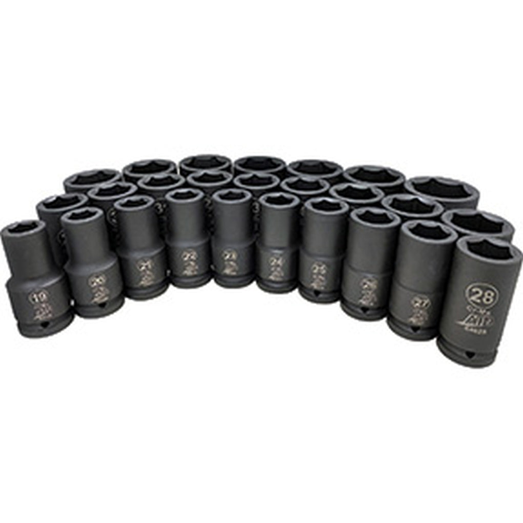 ATD - 64126 - 26-Piece 3/4 Drive Metric Deep Socket Set