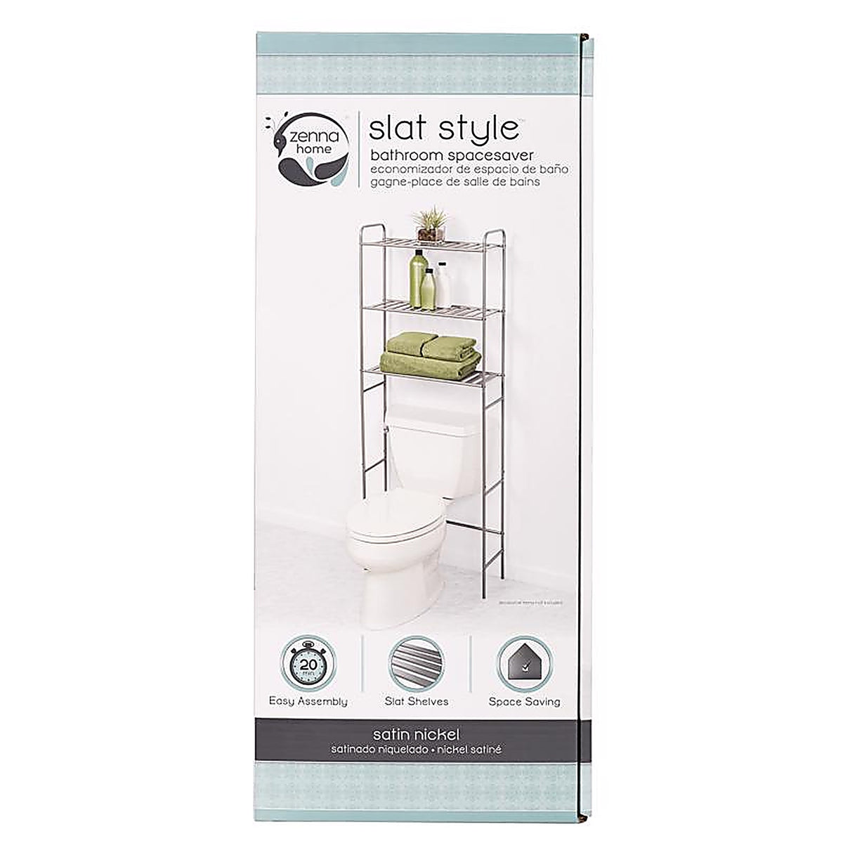 Zenith Home 2265NN 60.2 in. H x 22.8 in. W x 8-1/2 in. D Metal Spacesaver Shelf