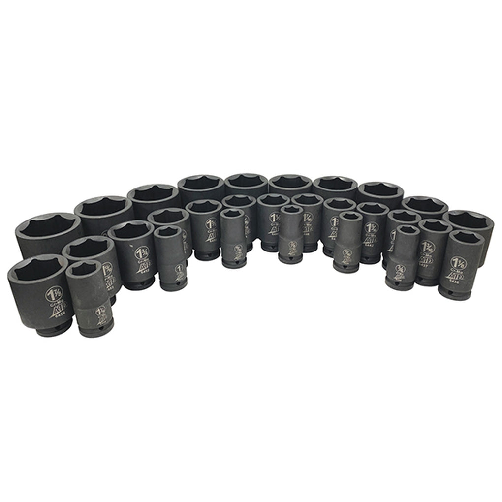 ATD - 64129 - 29-Piece 3/4 Drive 6 Point SAE Deep Impact Socket Set