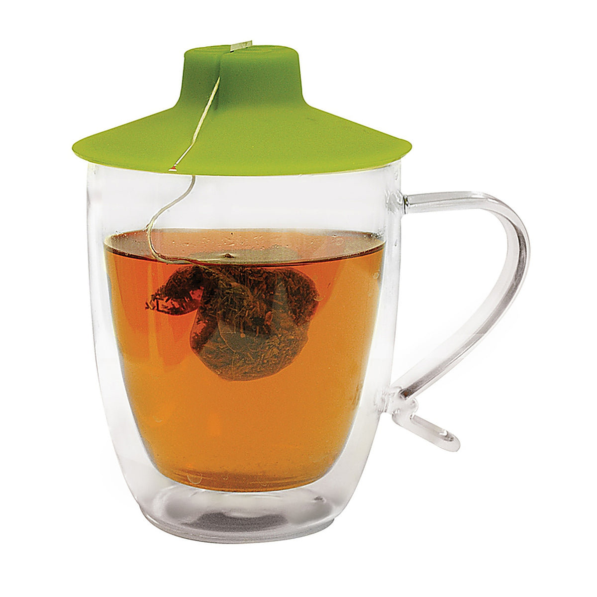 Primula - PTA-6116 - Clear/White Glass/Silicone Mug with Tea Bag Buddy
