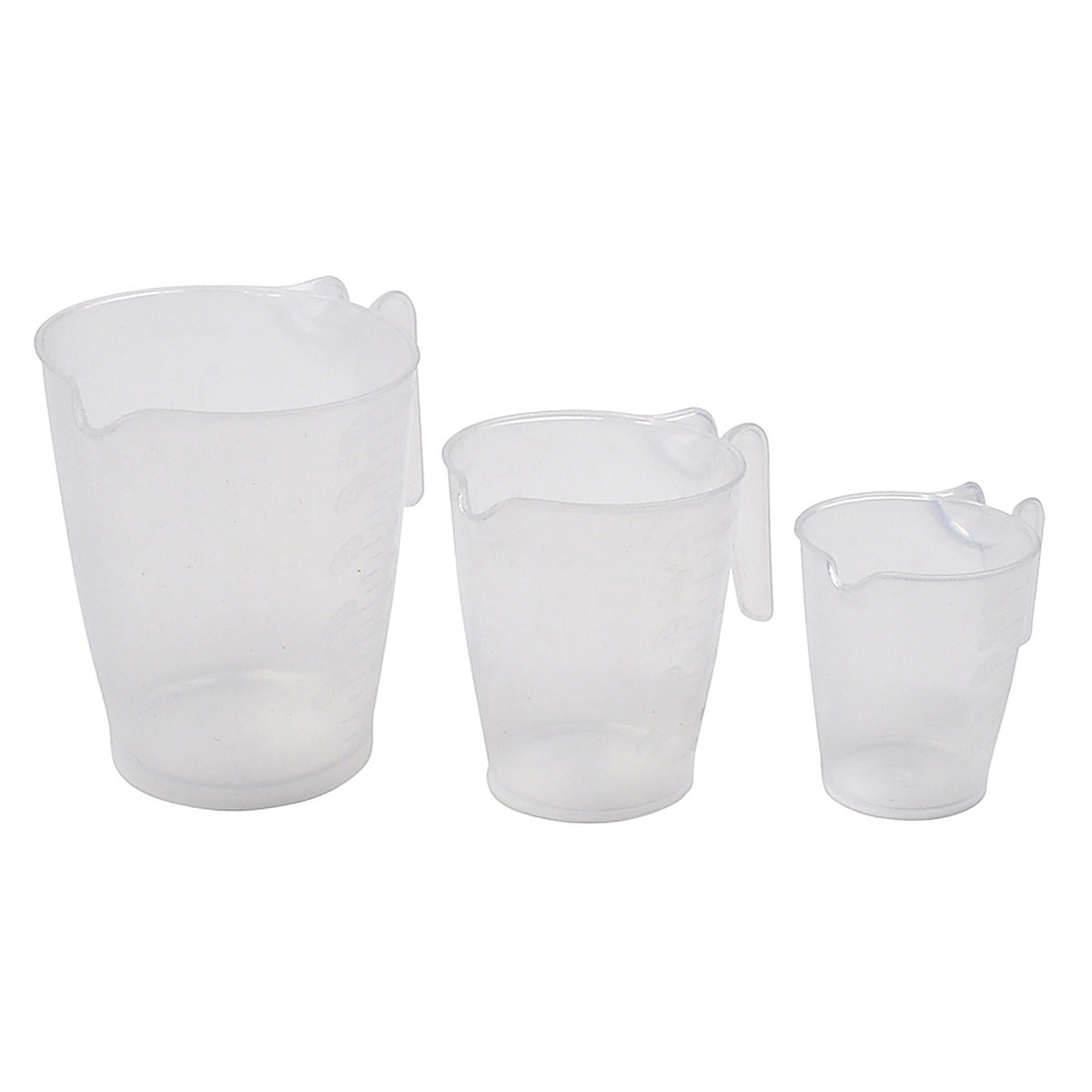 Home Plus H110602 Plastic Clear Measuring Cup Set