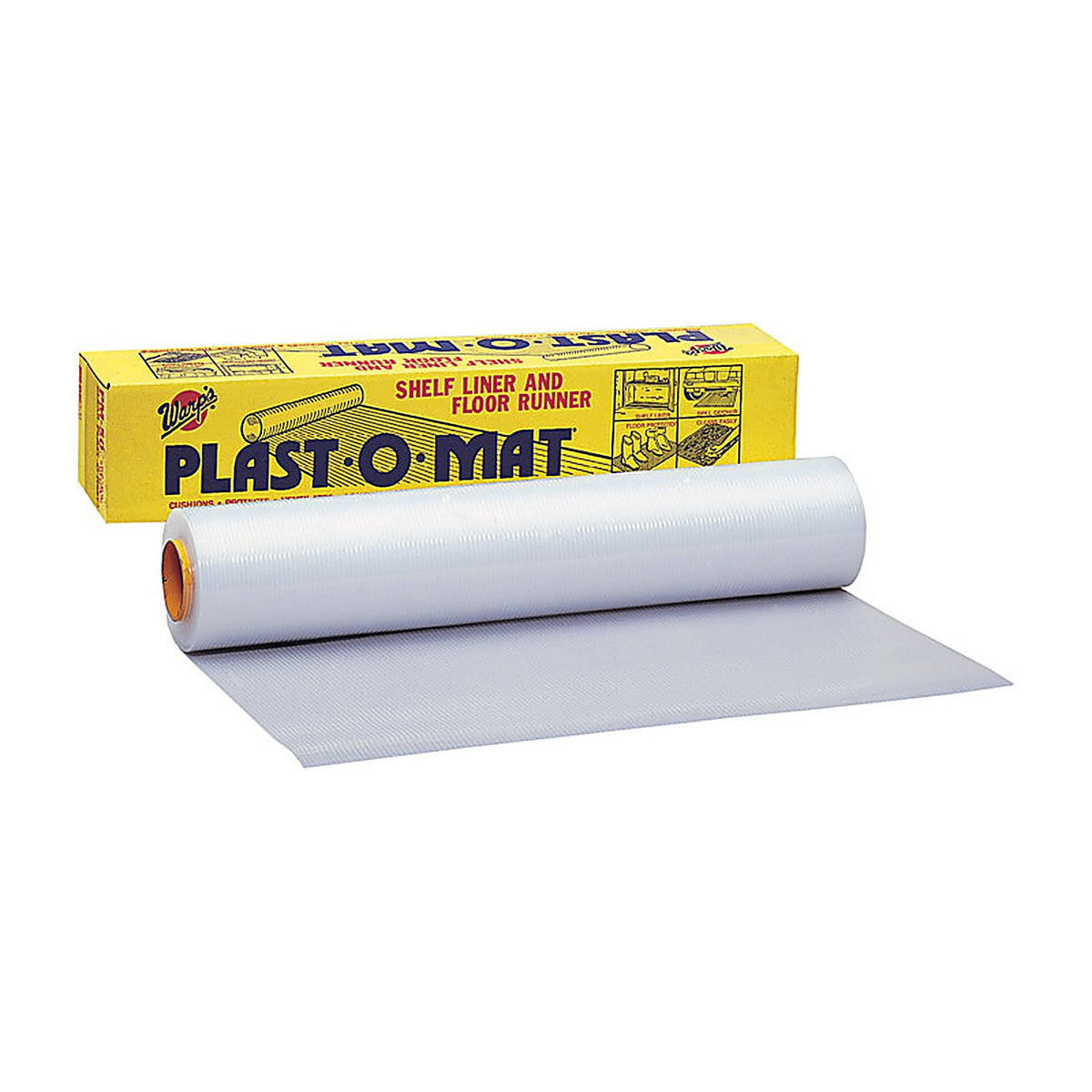 Warps PM50 Plast-O-Mat 50in. L x 30in. W Clear Runner