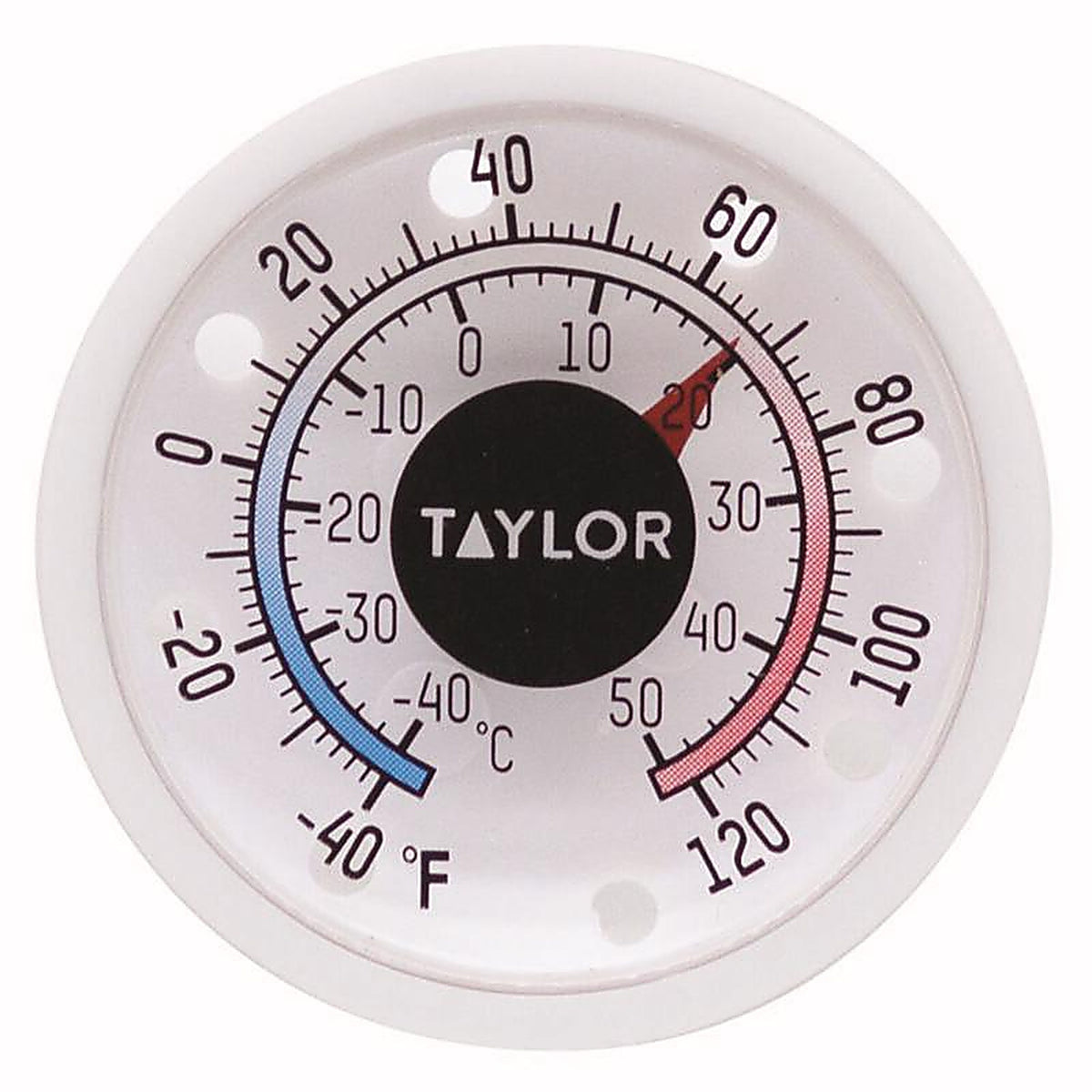 Taylor 5380N Dial Thermometer Plastic White
