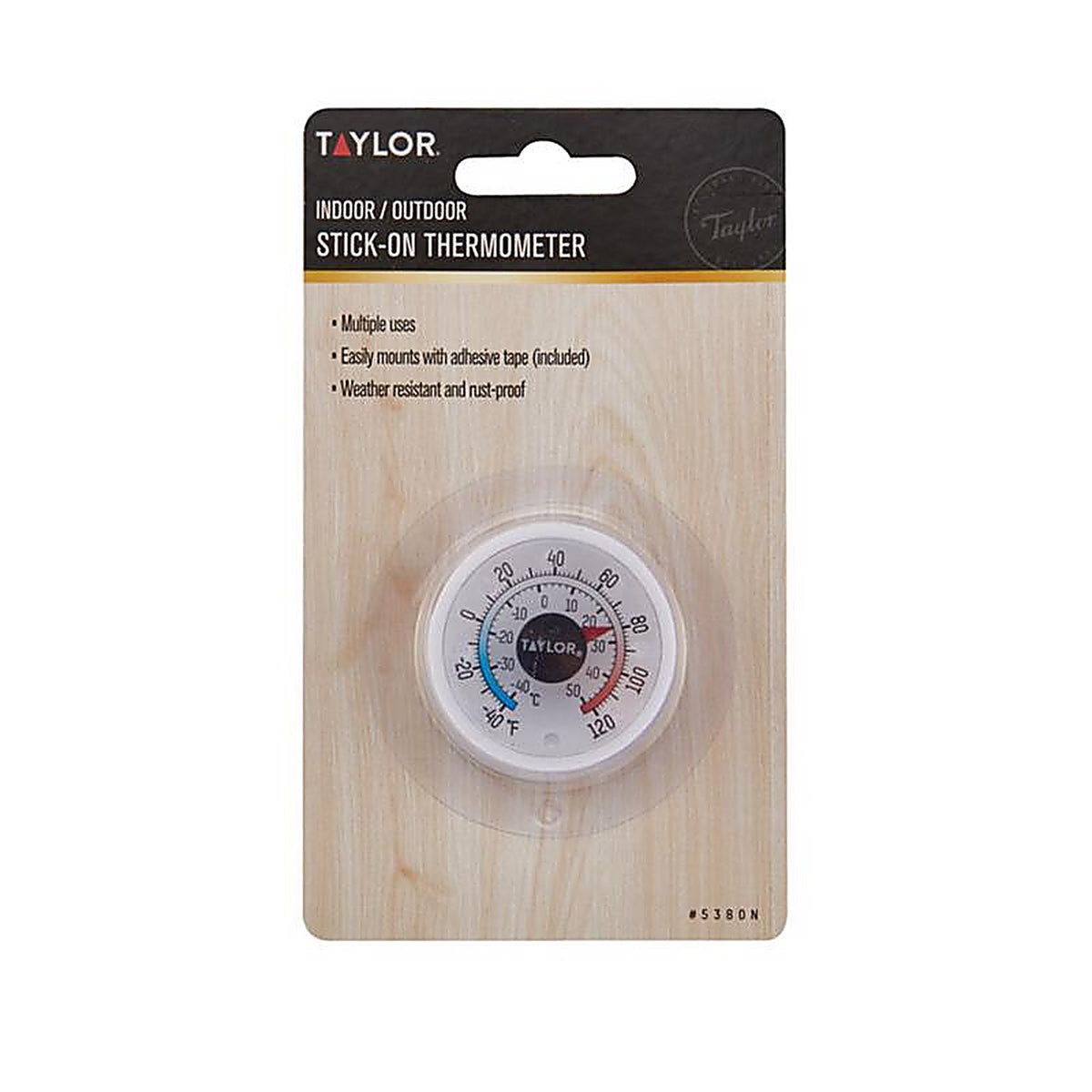 Taylor 5380N Dial Thermometer Plastic White