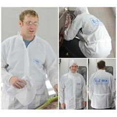 E-Z Mix 64446W Anti-Static Lab Coat with Hood, Large