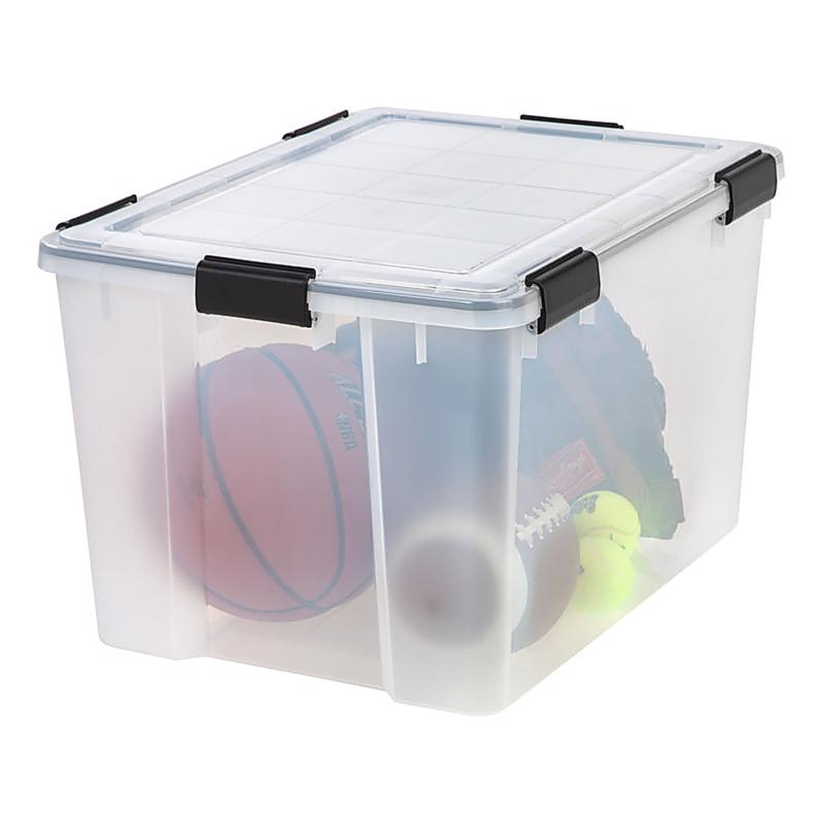 IRIS 110586 WEATHERTIGHT 14.5 in. H X 17.75 in. W X 23.6 in. D Stackable Storage Tote