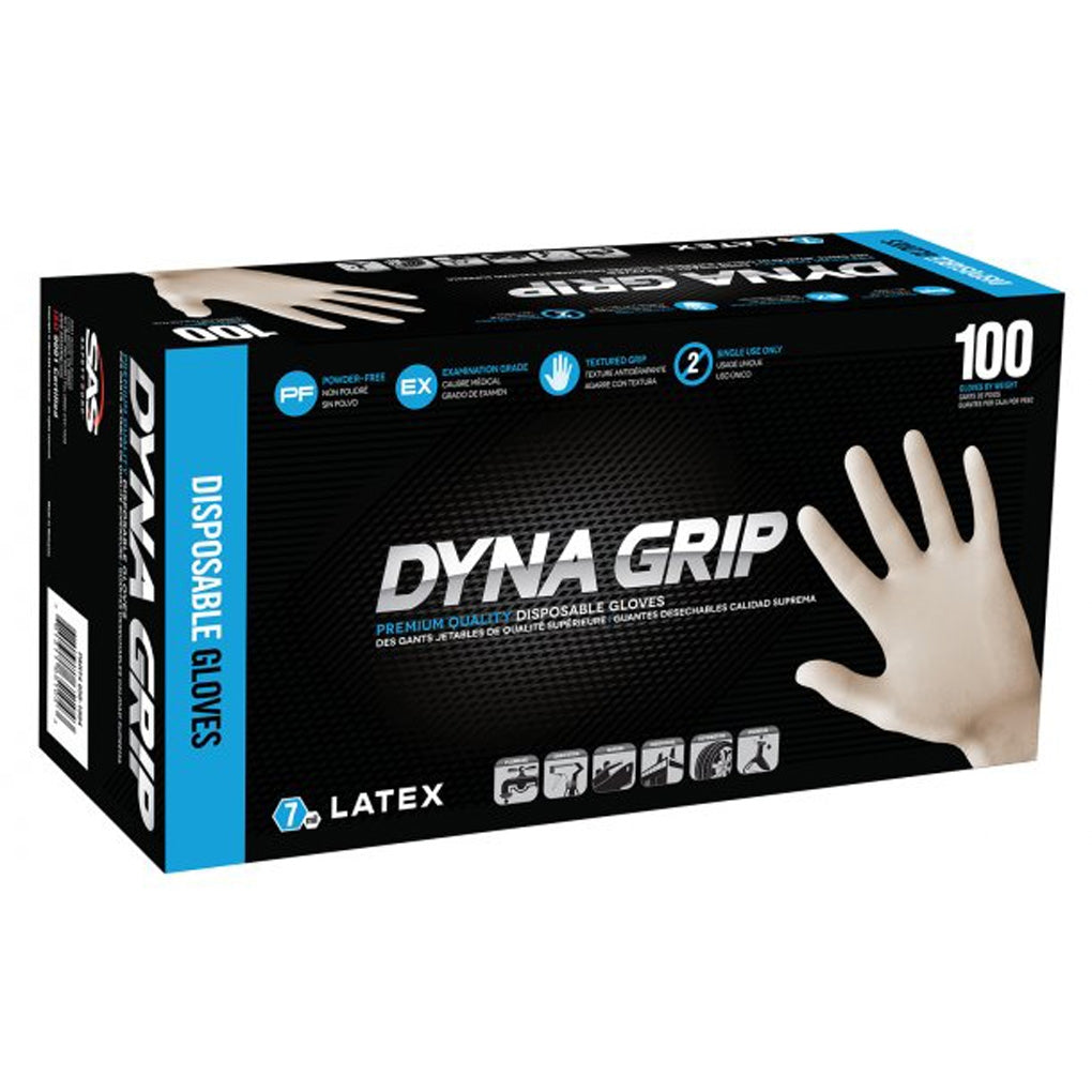 SAS Safety 650-1005 Dyna-Grip Powder Free Gloves Size XX Large (XX Large)