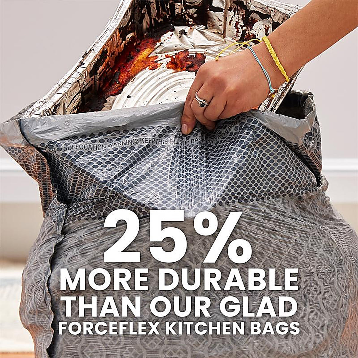 Glad 78913 Kitchen Pro 20 gal. Fresh Scent Trash Bags Drawstring 30/Pack