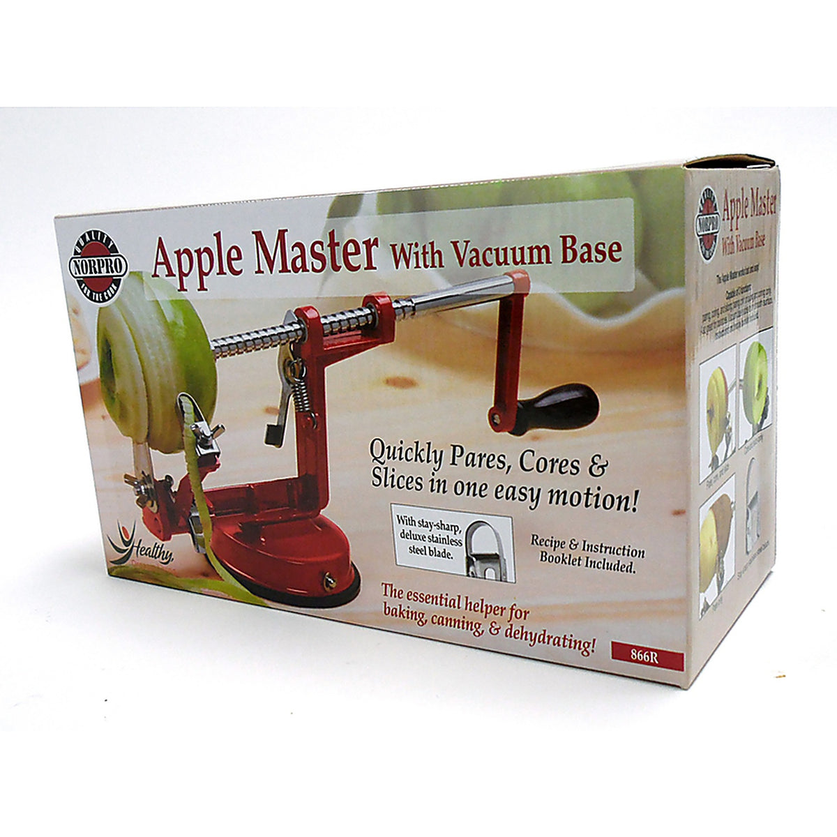 Norpro 866R Apple Master 5 in. W x 9.75 in. L Red Cast Iron Slicer and Corer