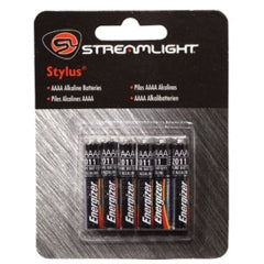 Streamlight - 65030 - 6 Pack AAAA Alkaline Batteries - for Stylus and Stylus Reach