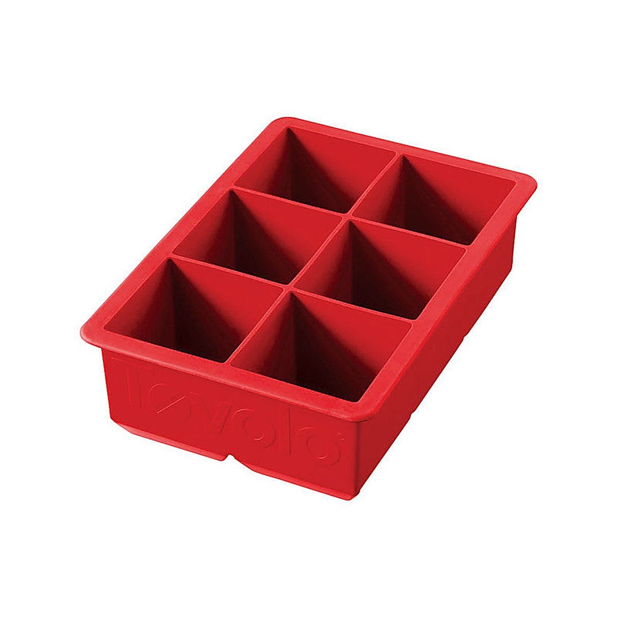 Tovolo 81-9110 4.25 in. W x 6.25 L Candy Apple Red Silicone King Cube Ice Tray