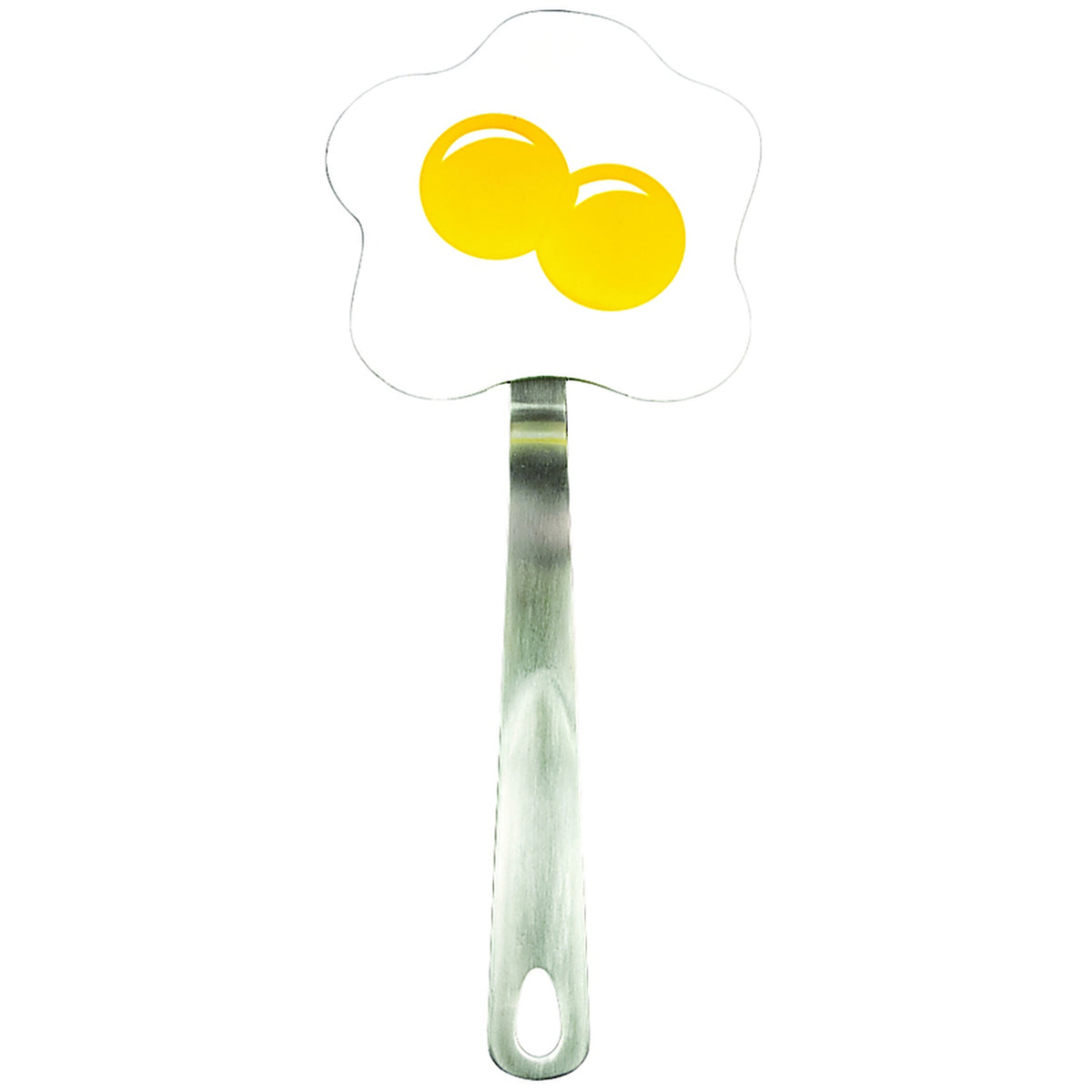 Tovolo 80-3916 Spatulart 4.8 in. W x 13.25 in. L White and Yellow Nylon/Stainless Steel Egg Turner