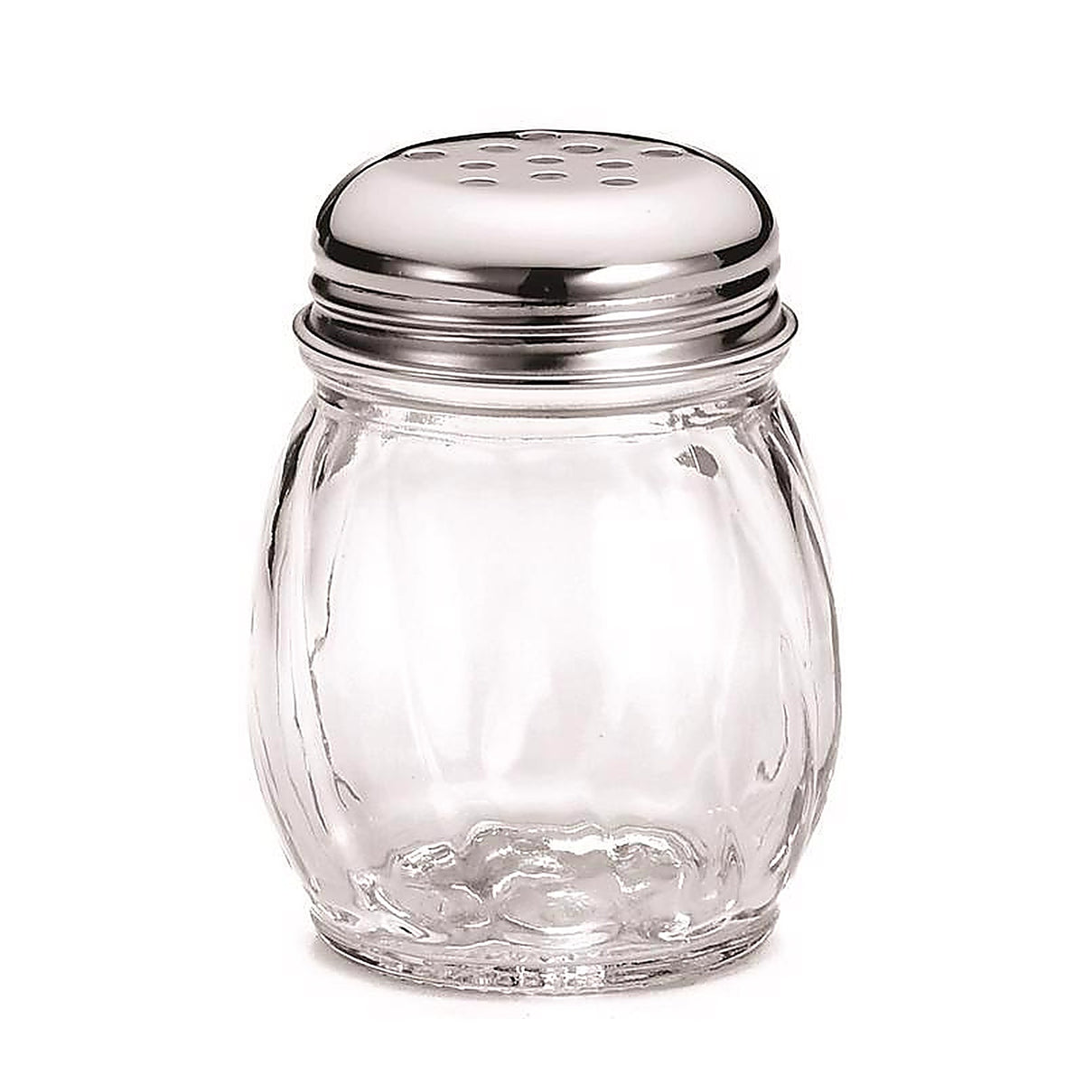 Tablecraft H260CD Clear Glass/Steel Cheese/Spice Shaker