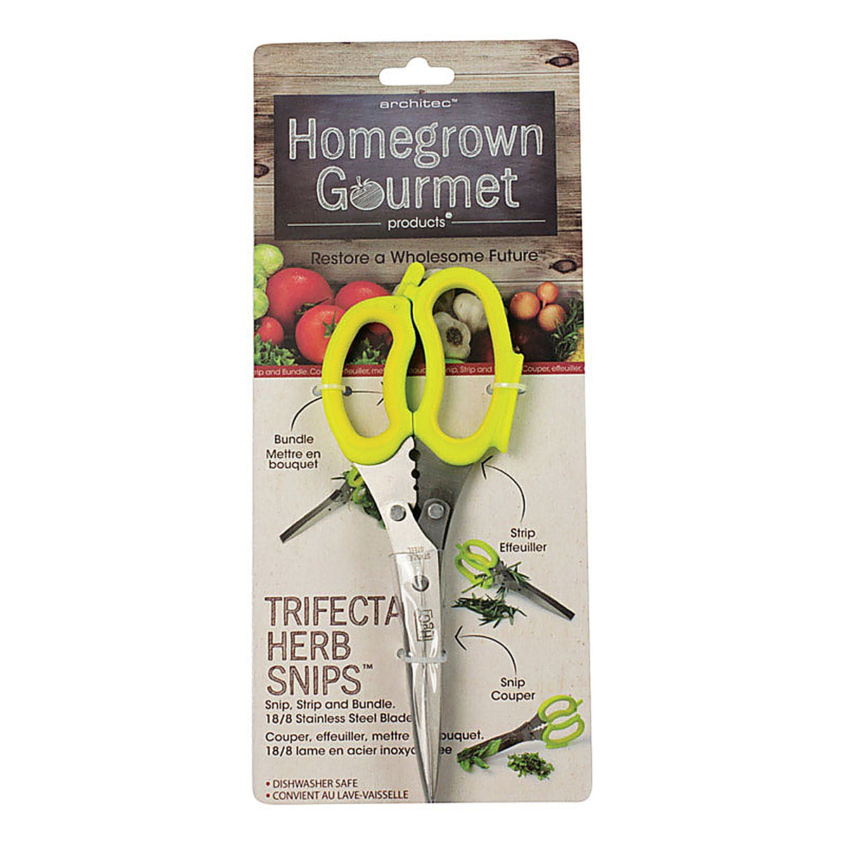 Architec HHS8 Gourmet Stainless Steel Twin Blade Herb Snips