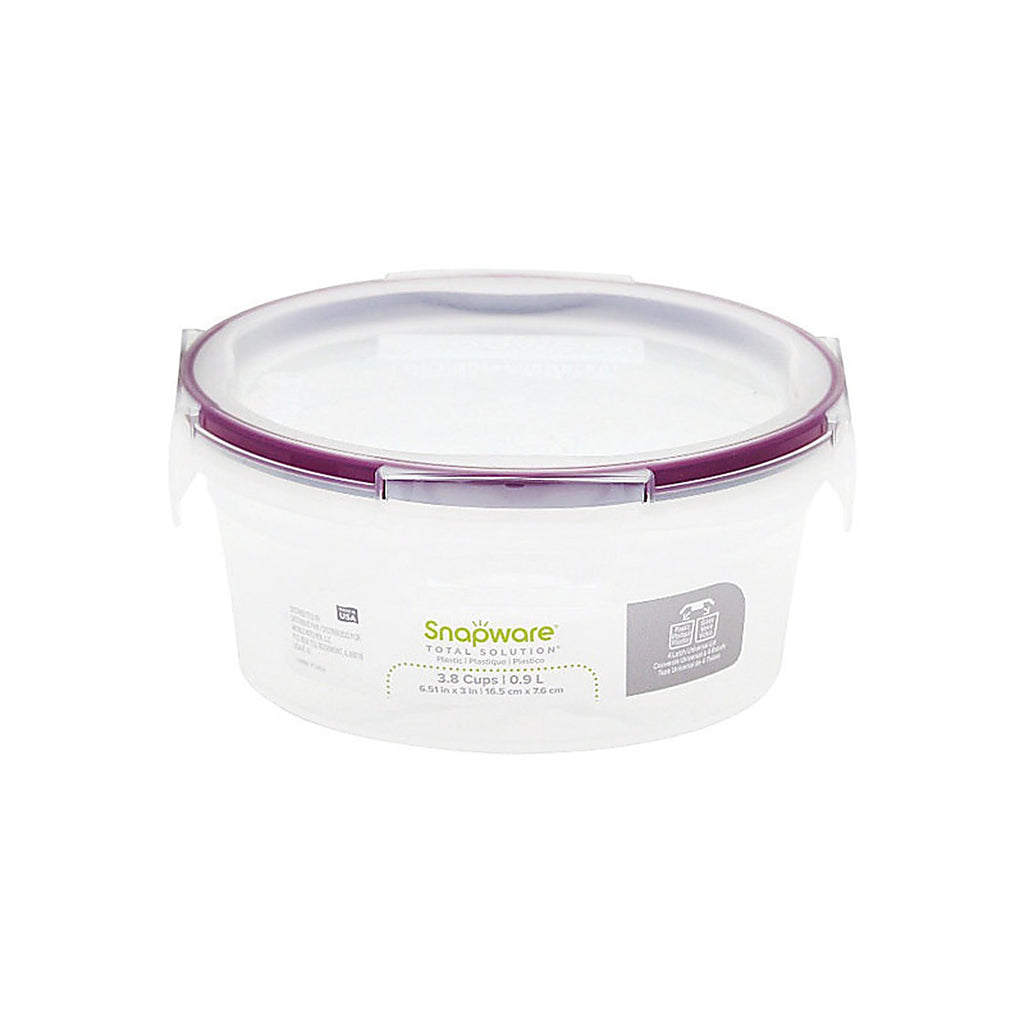 SnapWare - 1109968 - Total Solution 3.8 Cups Clear Food Storage Container 1 Pack