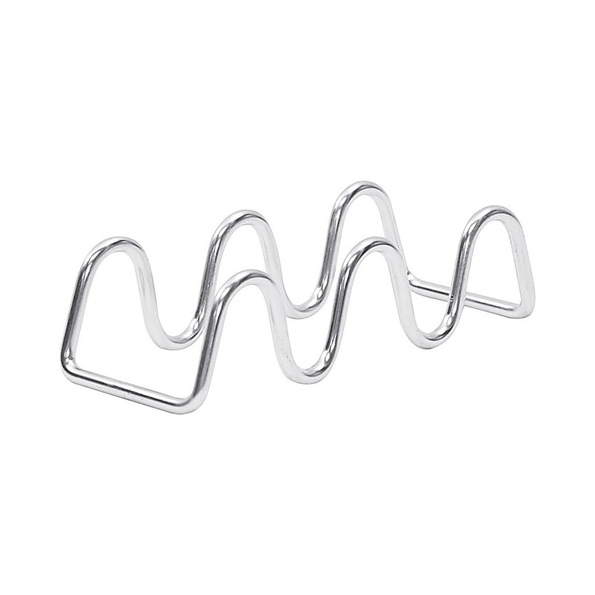 Tablecraft TRW23 Taco Taxi 2-1/4 in. W x 5-5/8 in. L Silver Stainless Steel Taco Holder