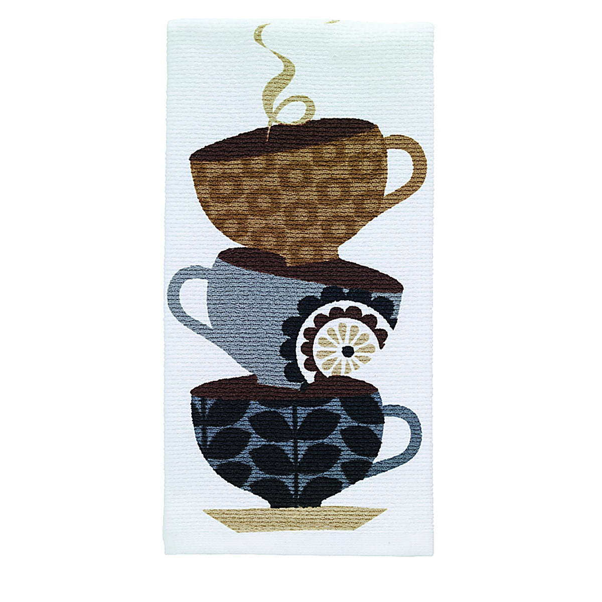 T-Fal 12459 Multicolored Cotton Coffee Cups Kitchen Towel 1/Pack