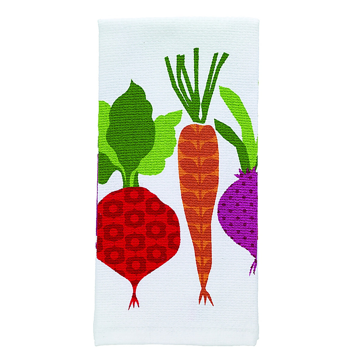 T-Fal 12445 Multicolored Cotton Veggies Kitchen Towel 1/Pack