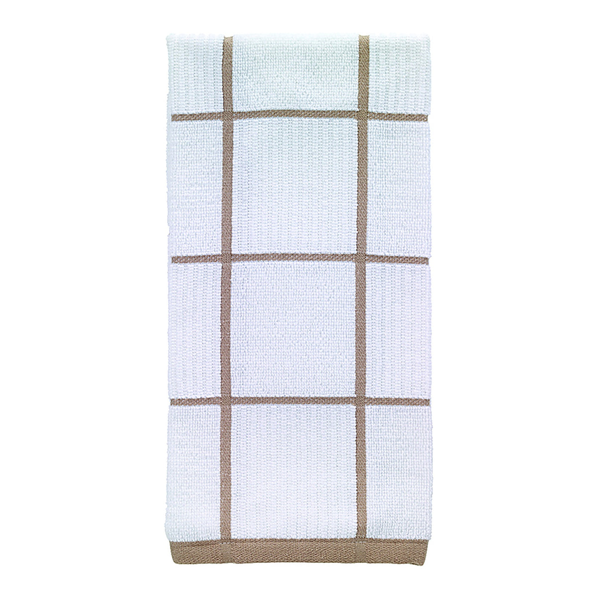 T-Fal 10159 Sand Cotton Checked Parquet Kitchen Towel 1/Pack