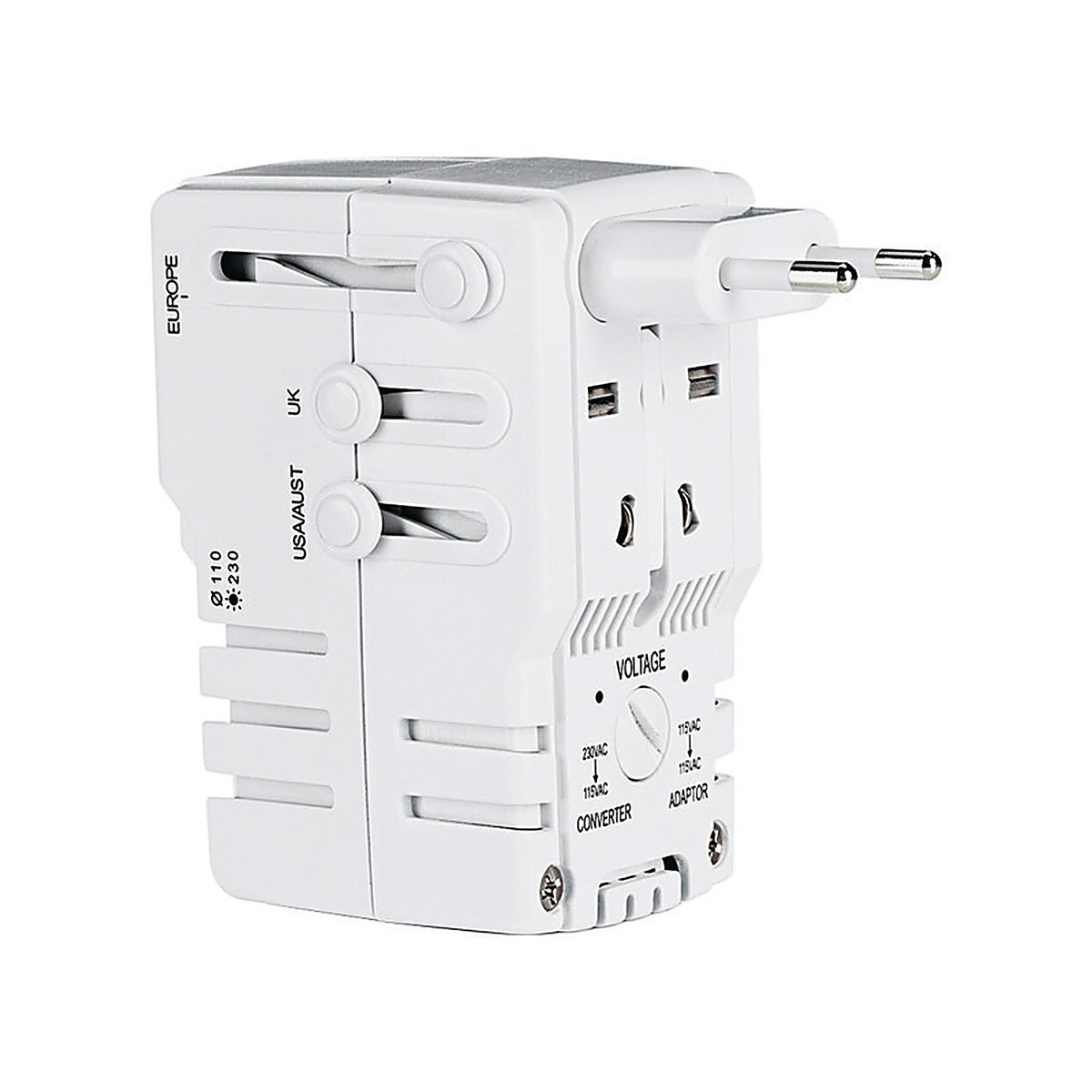 Travel Smart - TS253XR - Type A/B/C/E/F/G/I for Worldwide All-In-One Adapter