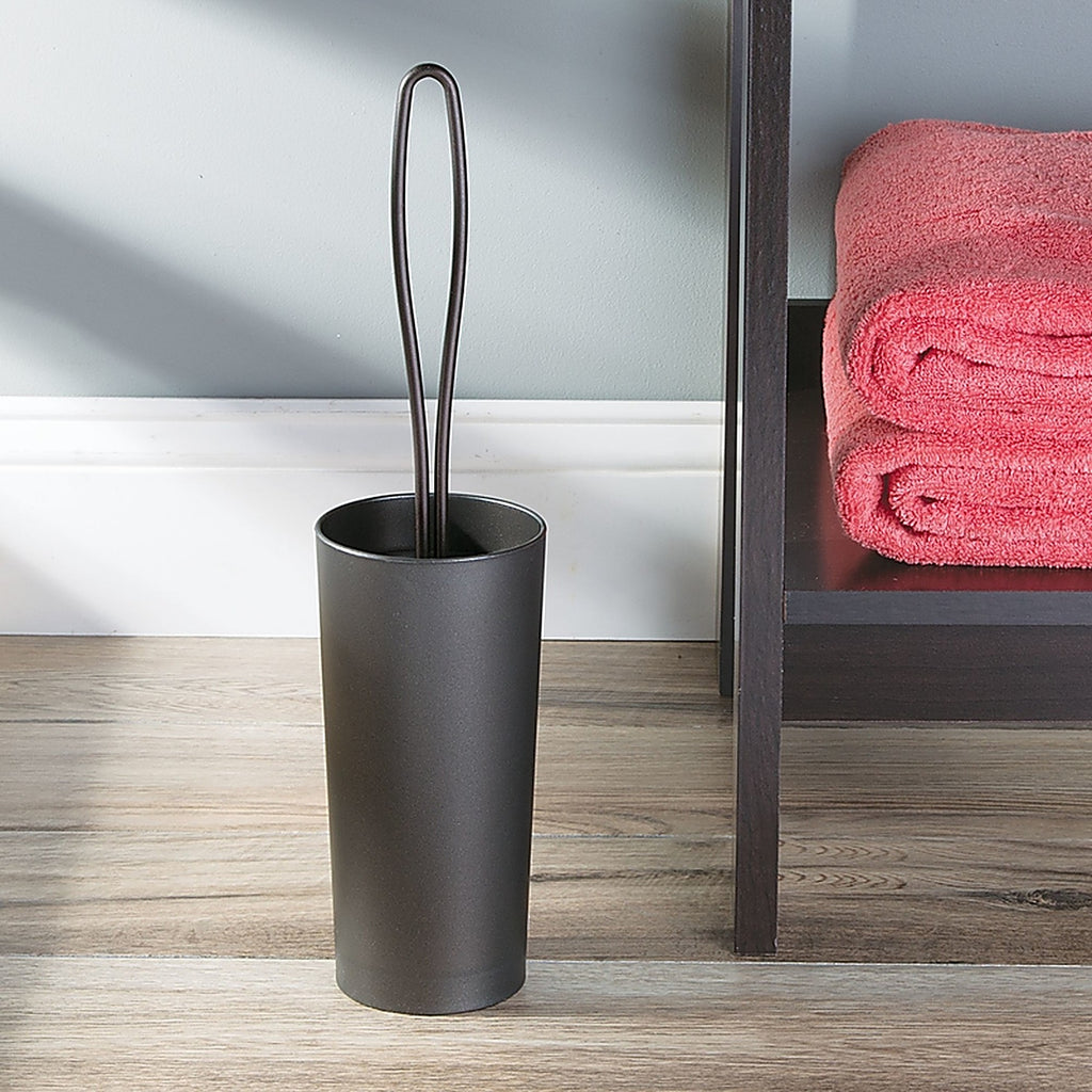 InterDesign 98920 Bronze Toilet Brush Holder