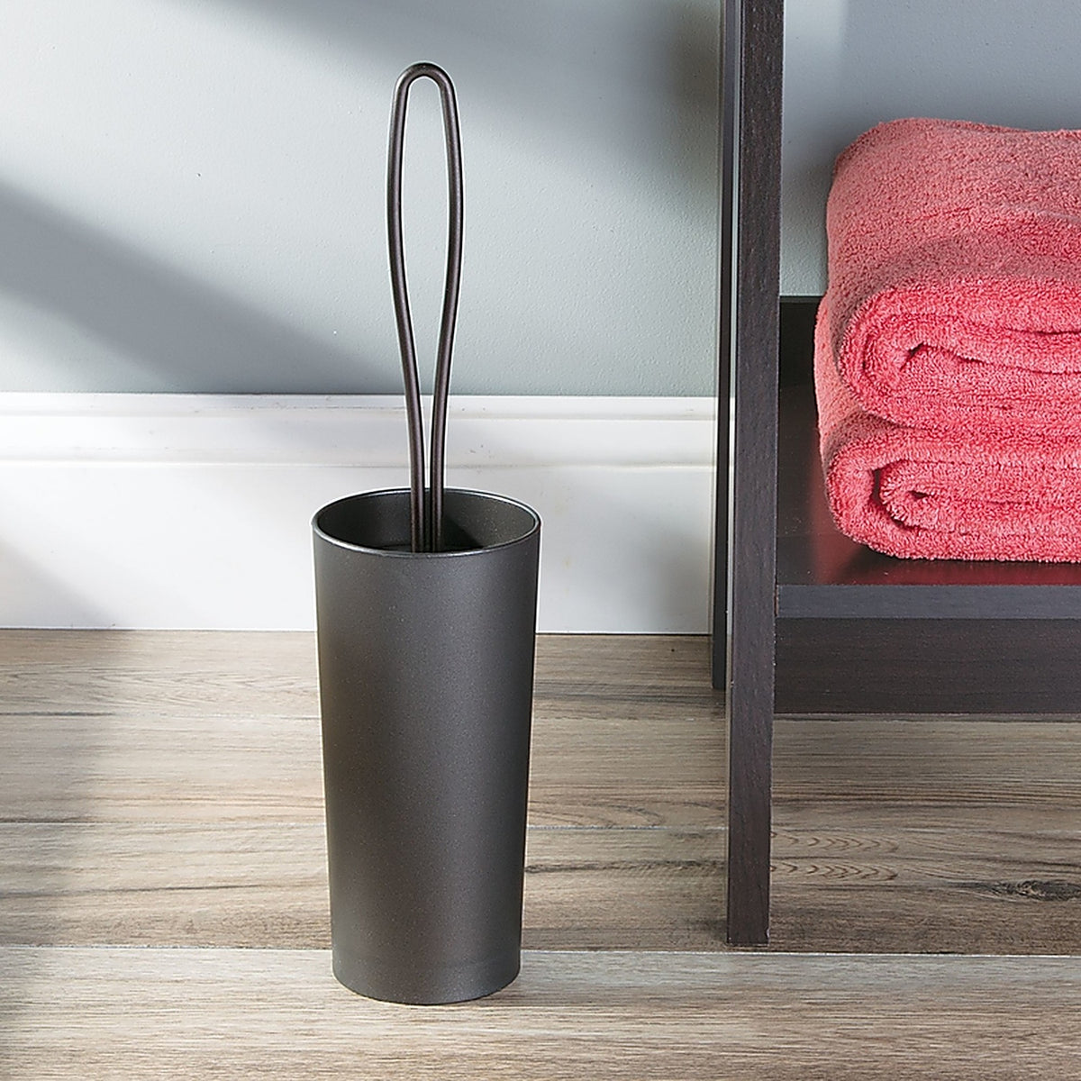InterDesign 98920 Bronze Toilet Brush Holder