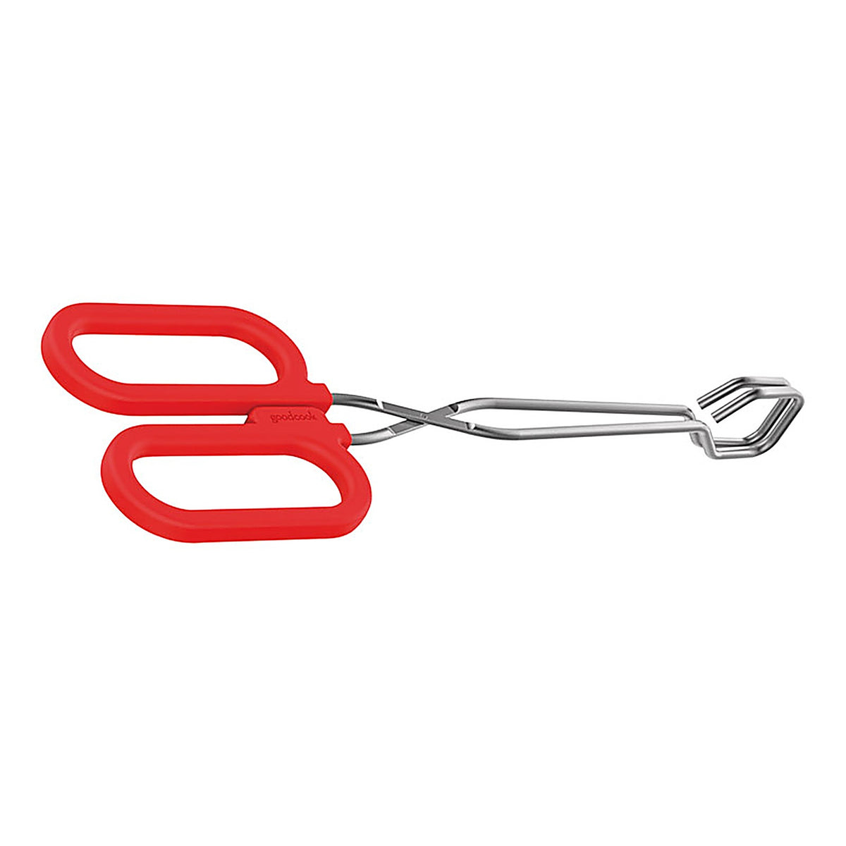 Good Cook 25888 10 in. L Red/Silver Stainless Steel Tongs