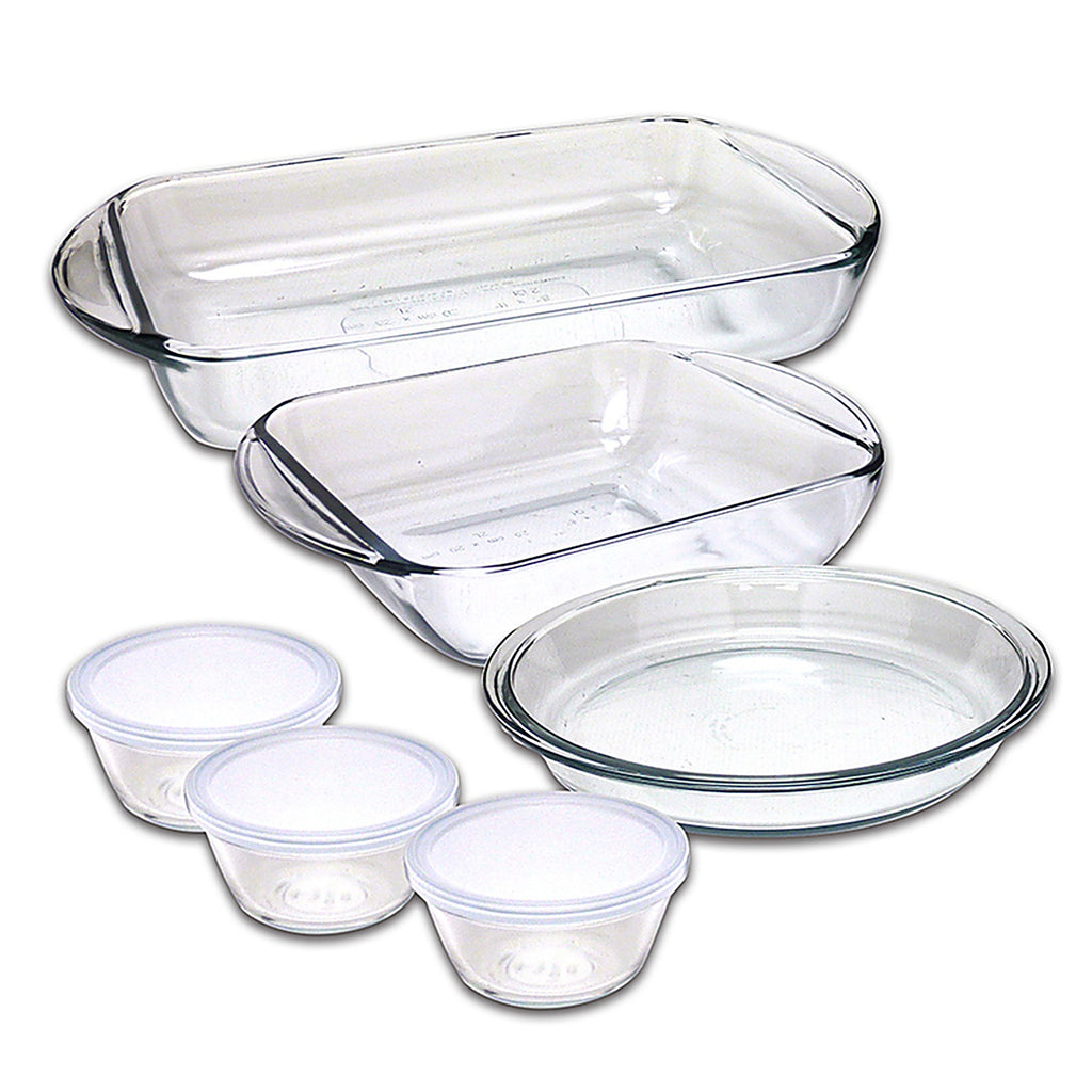 Kitchen Classics - 195-94976LIB - Ovenware Collection Bake Set Clear