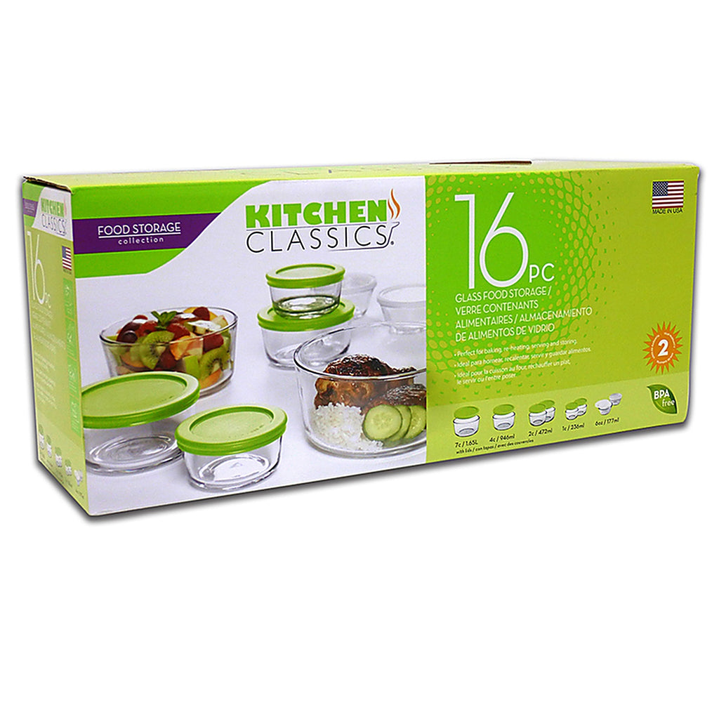 Kitchen Classics - 195-92206LIB - Clear Food Storage Container Set 1 Pack